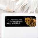 Search for wildlife animals return address labels Cheetah