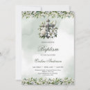 Search for white and silver christening invitations Catholic