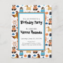 Search for dog birthday invitations Girl