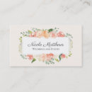 Search for peach business cards Feminine
