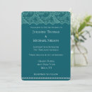 Search for teal white wedding invitations Flowers