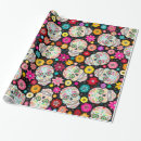 Search for black flower wrapping paper Festive