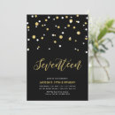 Search for 17th birthday invitations Gold