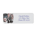 Search for national flag return address labels Eagle