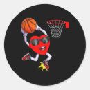 Search for basketball valentine stickers Dunking