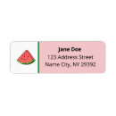 Search for watermelon return address labels Fun
