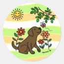 Search for chocolate labrador stickers Retriever
