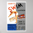 Search for vintage swimming pool posters Sports
