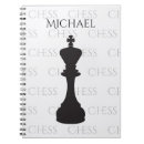 Search for chess piece notebooks Black