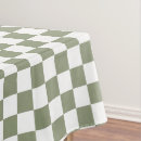 Search for green tablecloths Check
