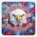 Search for red eagle stickers God bless america