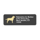Search for yellow lab return address labels Animal lover