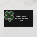 Search for four leaf clover business cards Professional