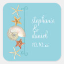 Search for beach sea shell seals wedding stickers Starfish