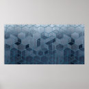 Search for hexagons posters Abstract