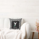 Search for black and white deer cushions Rustic