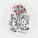 Search for vintage black and white illustration stickers Alice in wonderland