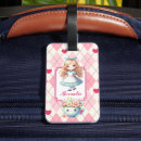 Search for alice in wonderland luggage tags Hearts