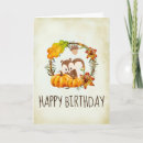 Search for pumpkin birthday cards Rustic
