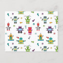 Search for intelligence horizontal postcards Robot