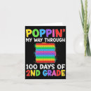 Search for 1st grade teacher cards 100 days smarter