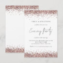 Search for faux rose gold glitter invitations Glam