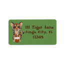 Search for tigers return address labels Birthday