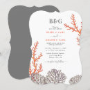 Search for coral beach wedding invitations Summer