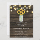 Search for string lights graduation invitations Mason jar