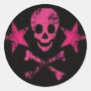 Search for skull cross bones stickers Pink