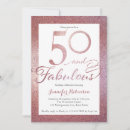 Search for 50 and fabulous invitations Pink