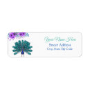 Search for peacock blue return address labels Purple