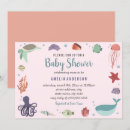 Search for sea creature baby shower invitations Under the sea