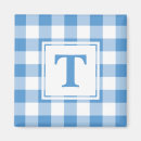 Search for blue plaid pattern magnets Classic