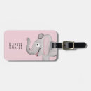 Search for elephant luggage tags Watercolor