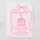 Search for bowtie birthday invitations Pink bow