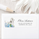Search for white poodle return address labels Pet
