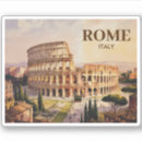 Search for vintage rome stickers Famous iconic landmark