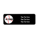 Search for sports teams return address labels Party