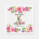Search for watercolor bunny napkins Woodland