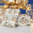 Search for deer christmas wrapping paper Watercolor