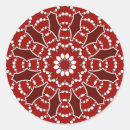 Search for red and white geometric stickers Abstract