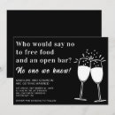 Search for funny food invitations Black and white