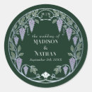Search for art nouveau wedding stickers Elegant