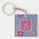 Search for flower pattern key rings Pretty