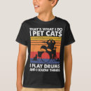 Search for cat drums tshirts Music