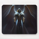 Search for angels standard mouse mats Black