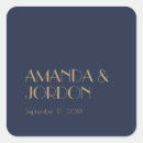 Search for royal blue and gold wedding stickers Bride