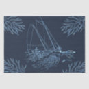 Search for blue ocean waves tissue paper Ship
