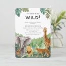 Search for wildlife baby shower invitations Wildlife wilderness botanical forest